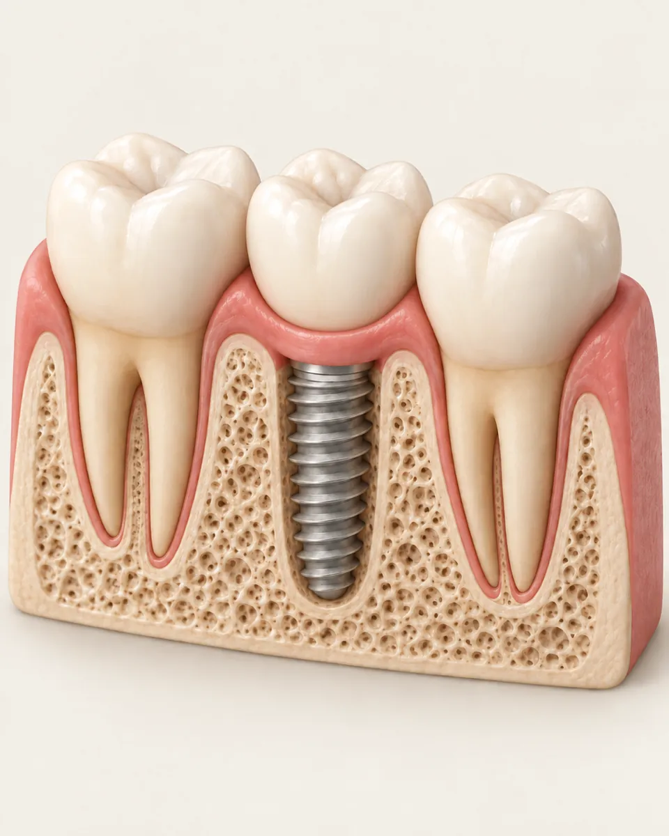 Illustration: Dental implants