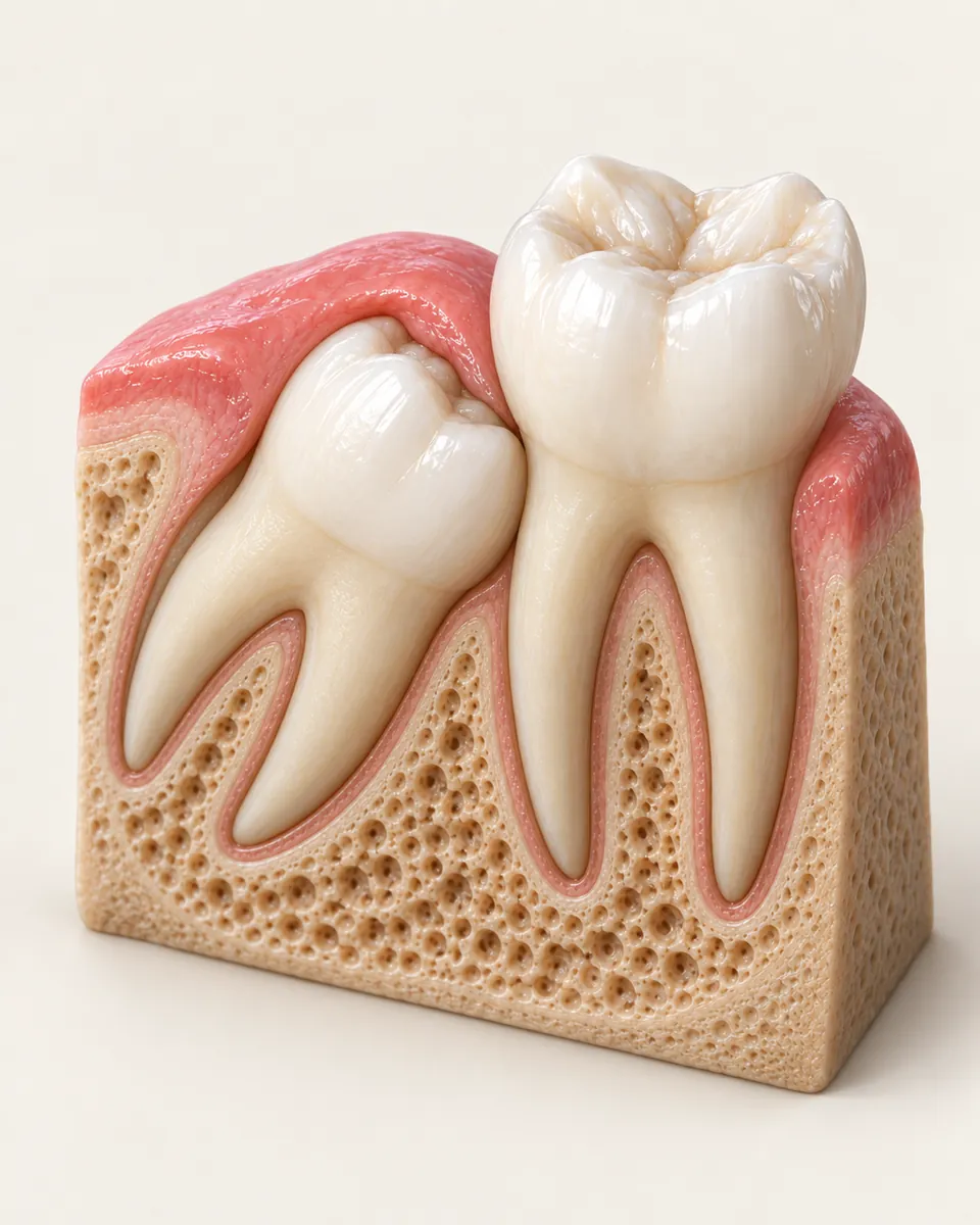 Illustration: Root canal and wisdom teeth